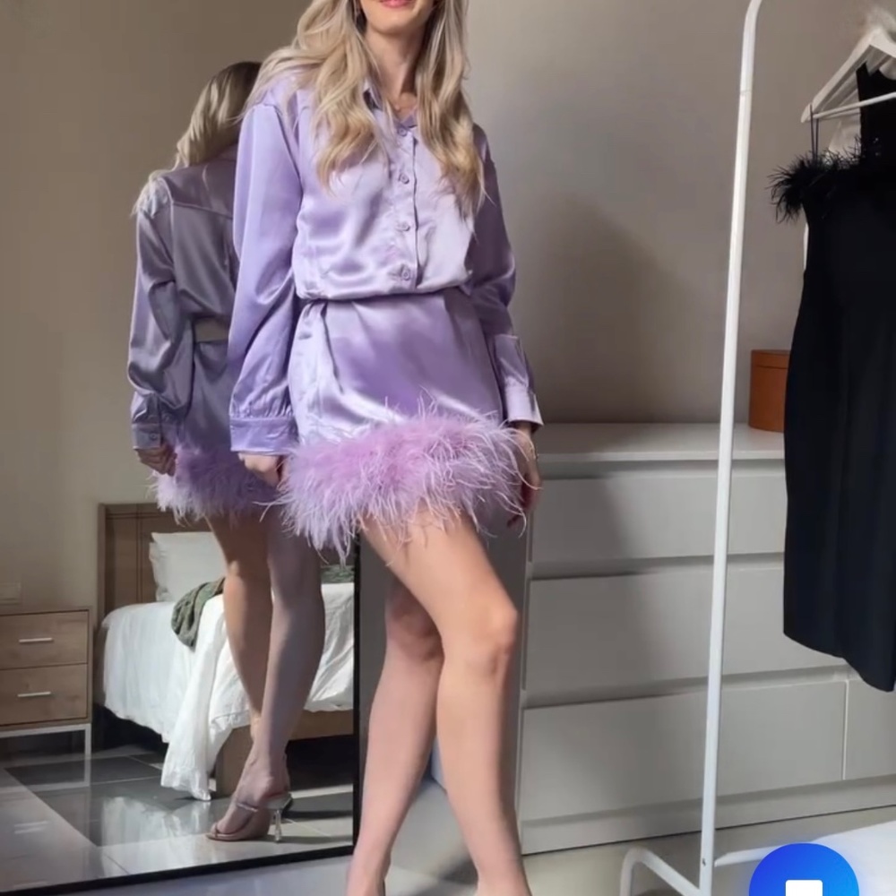 Lilac Feather dress